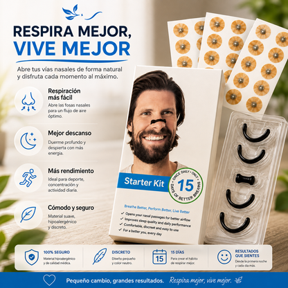 Kit de Respiración Nasal Magnética