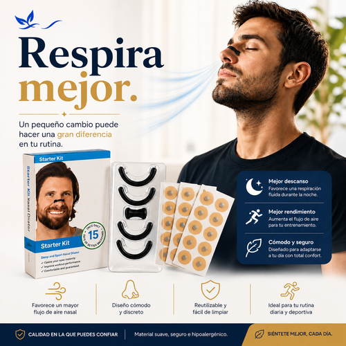 Kit de Respiración Nasal Magnética