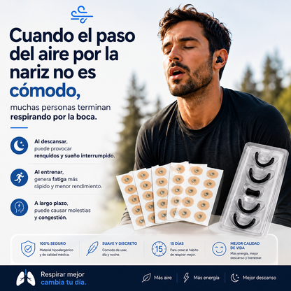 Kit de Respiración Nasal Magnética